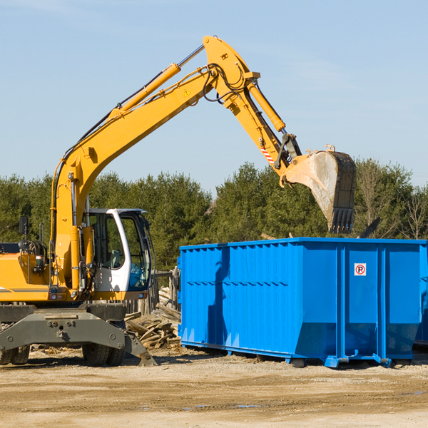 can i choose the location where the residential dumpster will be placed in Sandhill